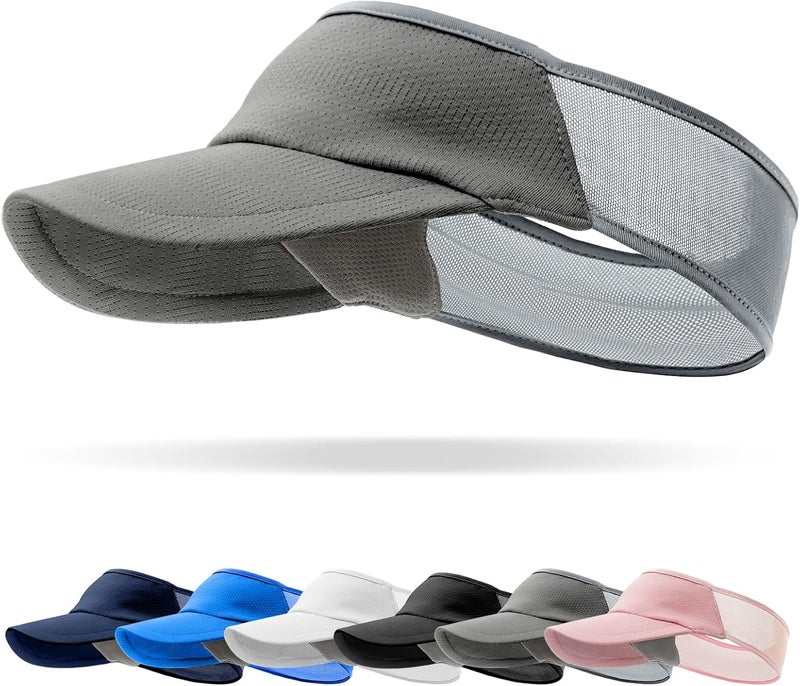 vidsel Sport Sun-Visor Hat Men Women Summer UV Protection, Lightweight Cooling Golf Running Tennis Sweat-Band Cap - Image 1
